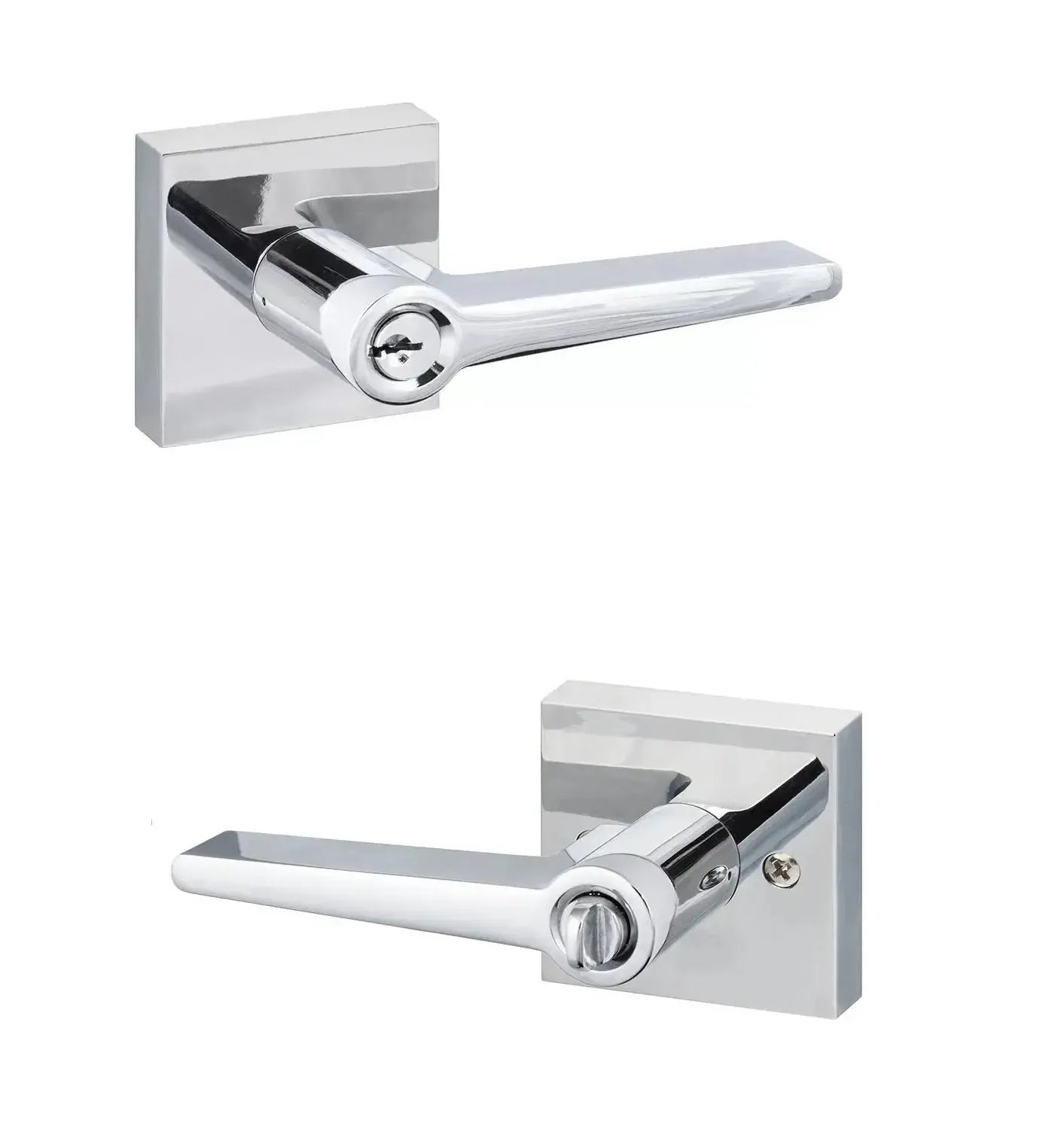 Sure-LocSure-Loc Basel Lever with Square Rosette in 