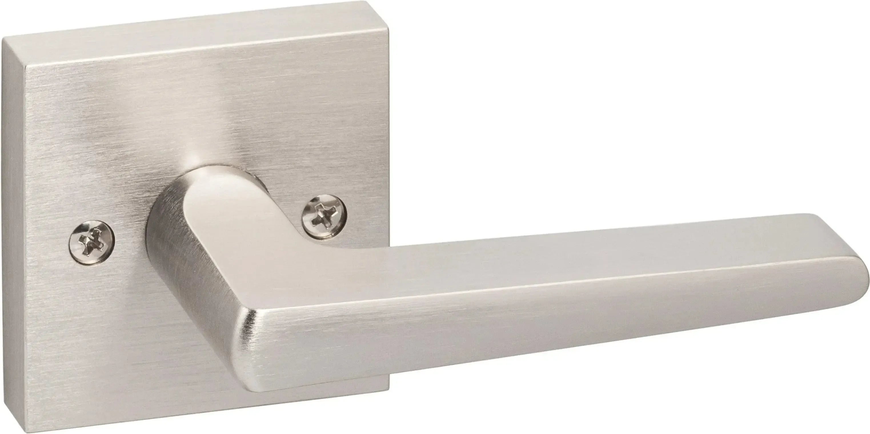 Sure-Loc Basel Lever with Square Rosette Satin Nickel