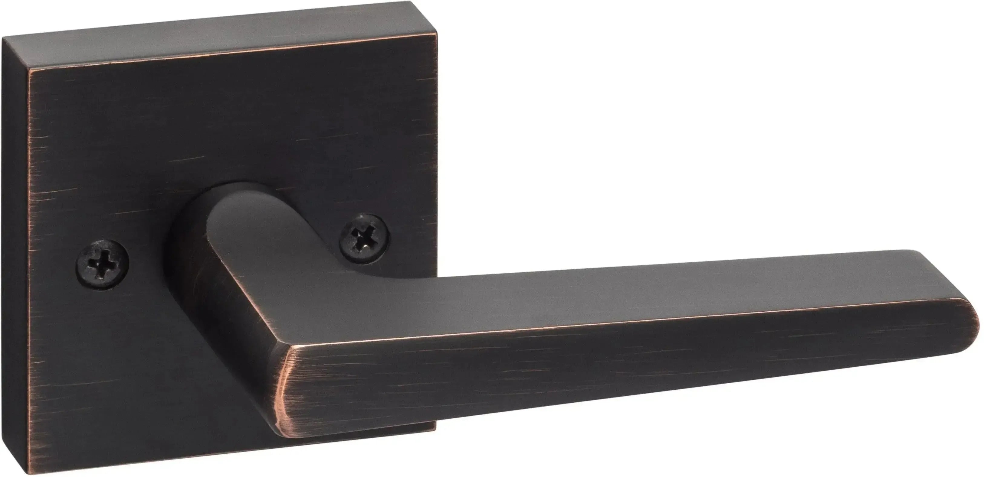 Sure-Loc Basel Lever with Square Rosette Vintage Bronze