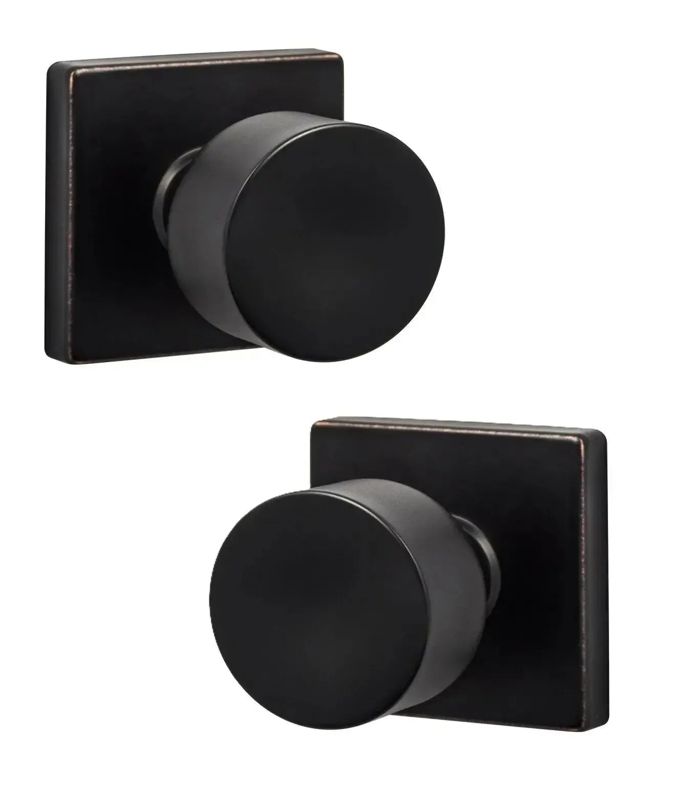 Sure-Loc Bergen Knob with Square Rosette Vintage Bronze