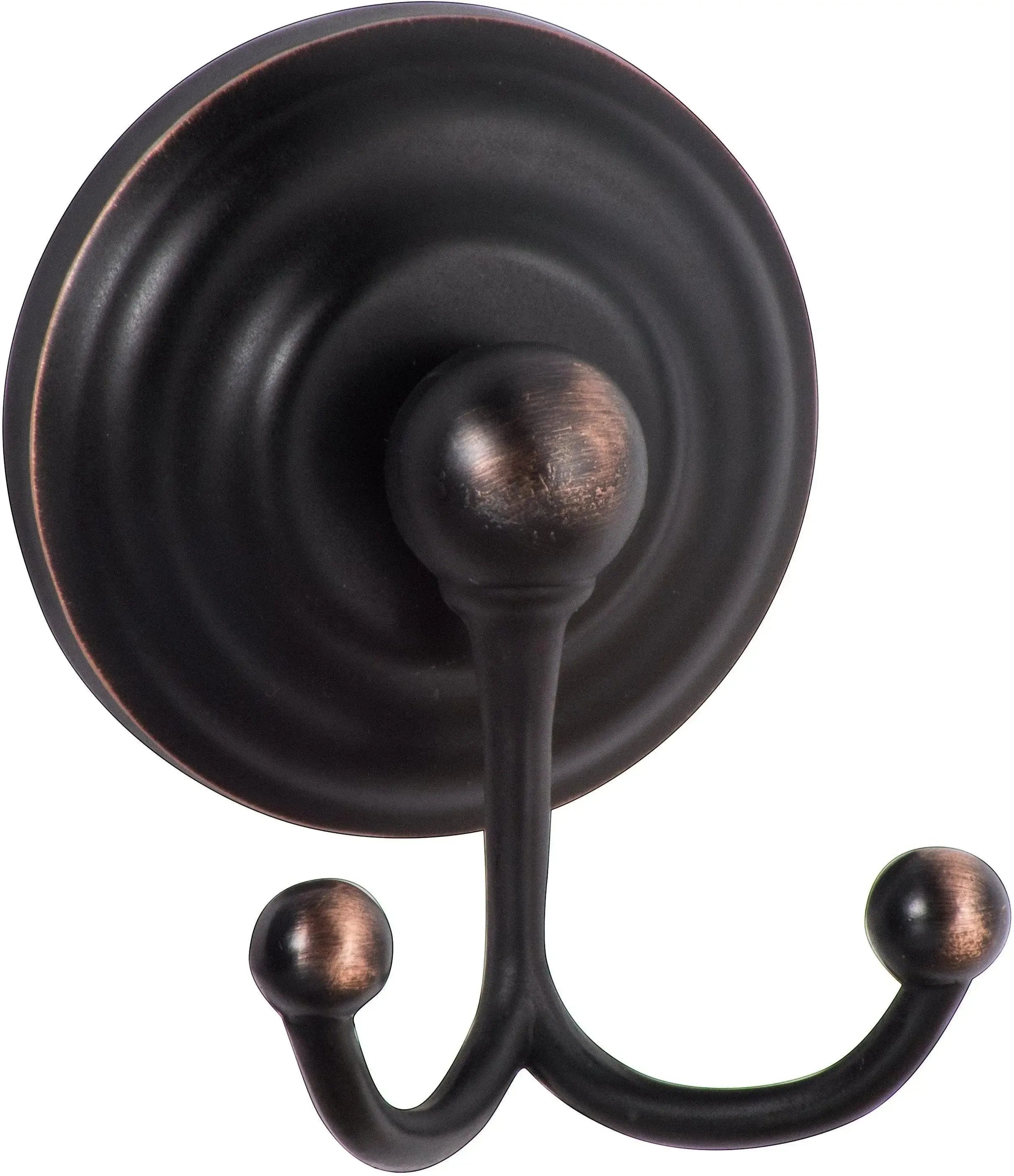 The Sure-Loc Boulder Robe Hook, With Double Hook in Vintage Bronze finish