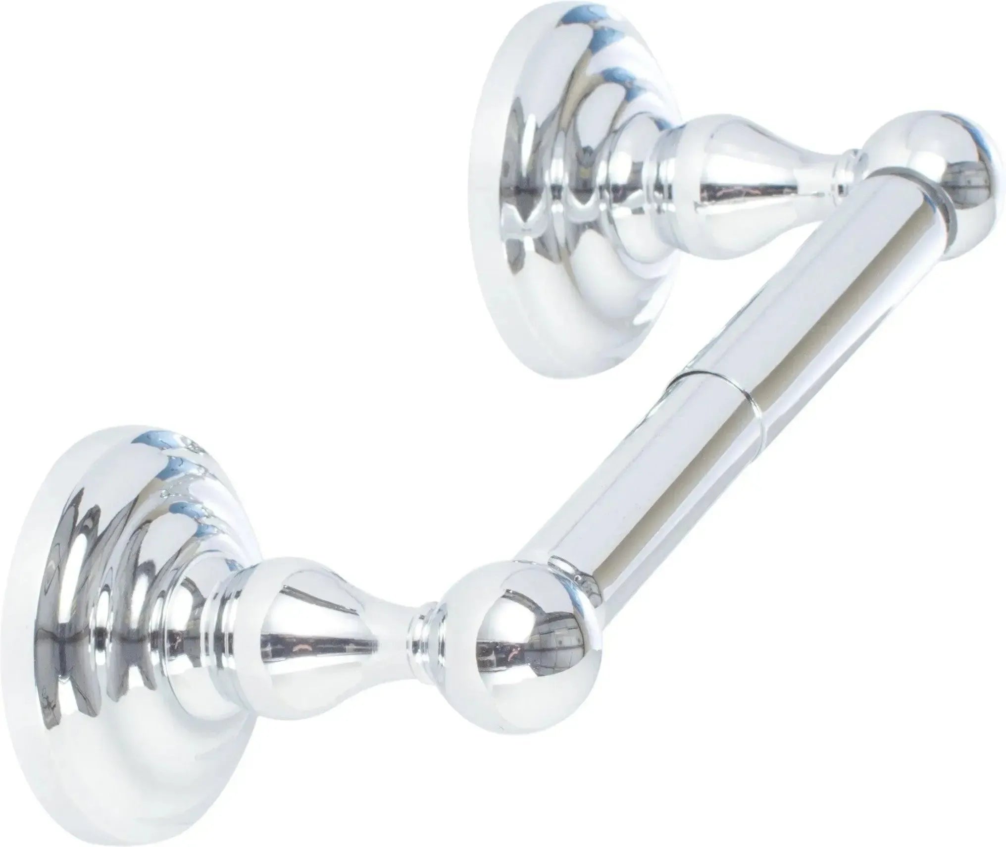 The Sure-Loc Boulder Two Post paper holder in Polished Chrome finish