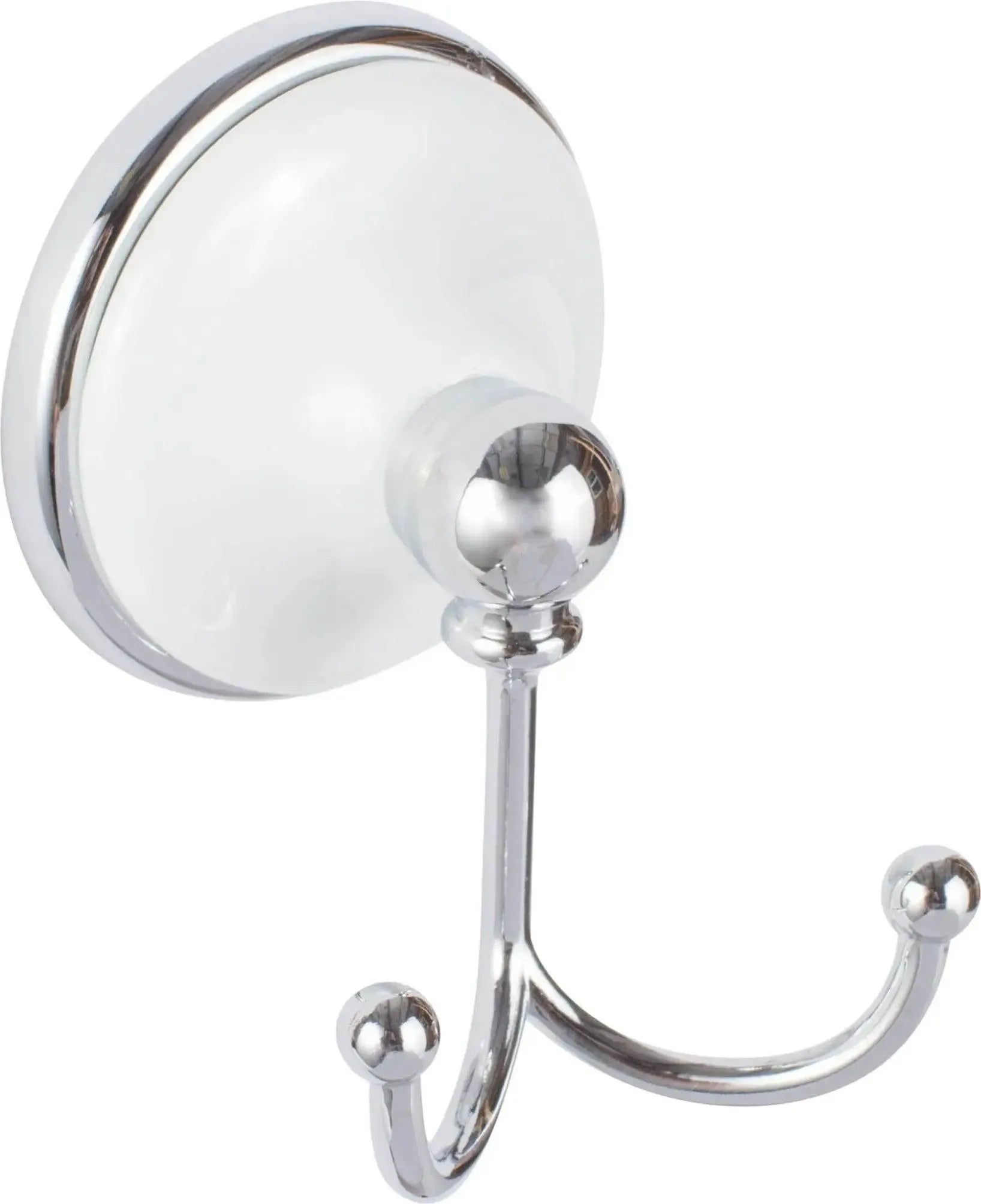 The Sure-Loc Brighton Robe Hook, White Porcelain in Polished Chrome with White Porcelain finish
