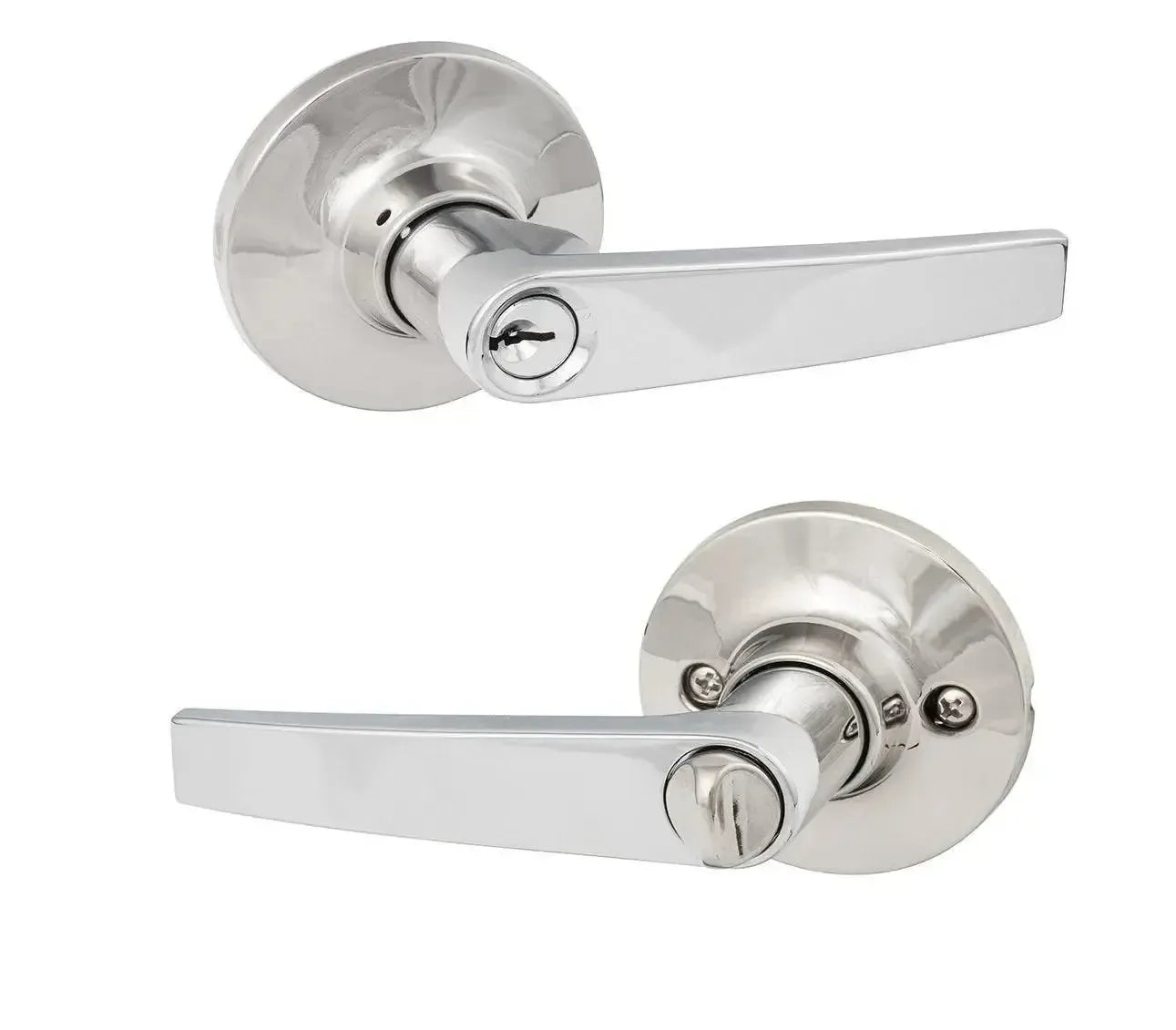 The Sure-Loc Cedar Lever in Polished Chrome finish