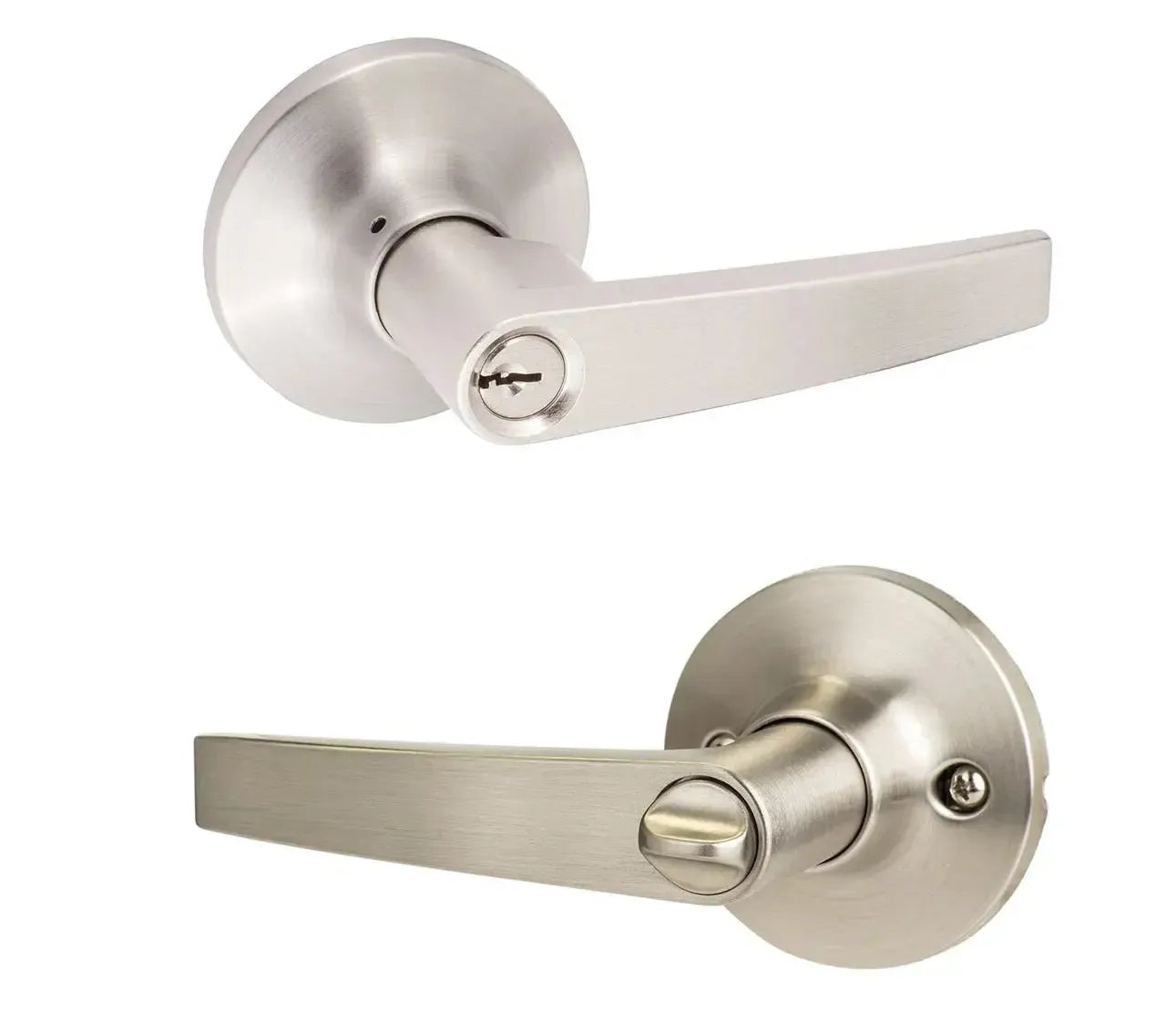 Sure-Loc Cedar Lever in Satin Nickel finish