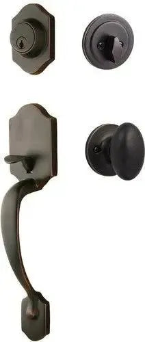 Sure-Loc Coral Handleset With Arapaho Knob Interior Trim Vintage Bronze