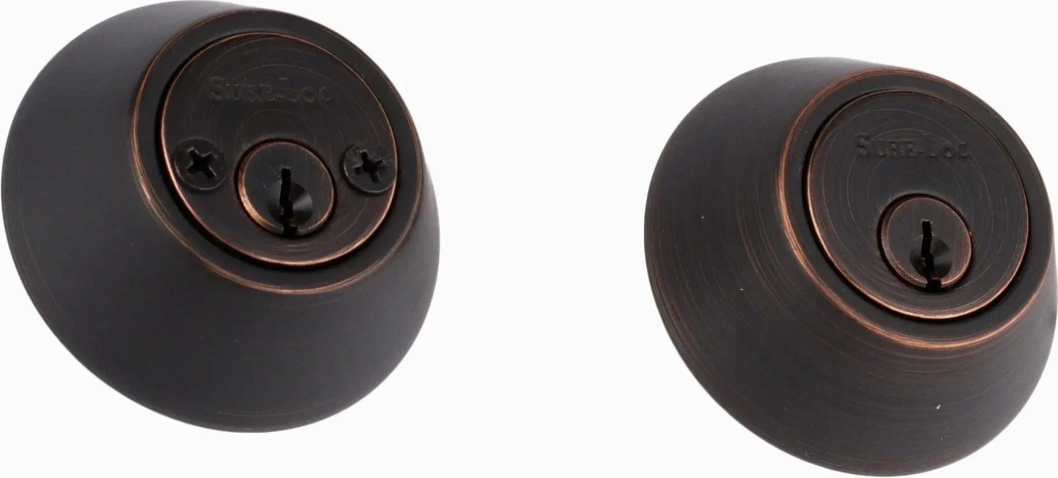 The Sure-Loc Double Cylinder Deadbolt in Vintage Bronze finish