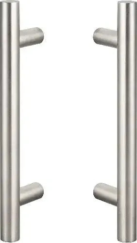 The Sure-Loc Barn Door Handle, 12", Ladder, 2-Sided in Satin Stainless Steel finish