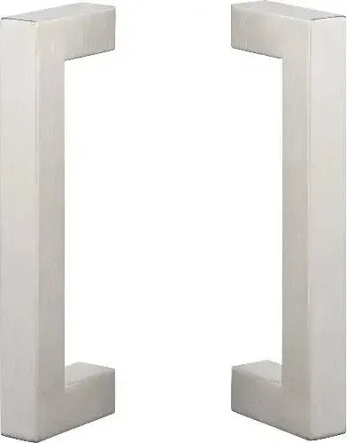 Sure-Loc Double Sided Square Barn Door Handle Satin Stainless Steel