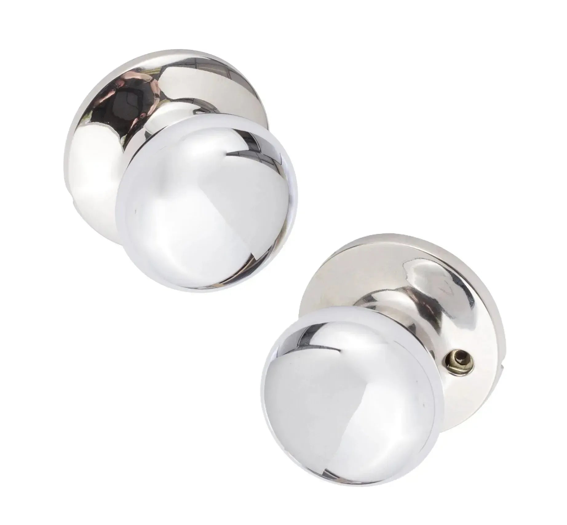 Sure-Loc Durango Knob with Round Rosette in Polished Chrome finish