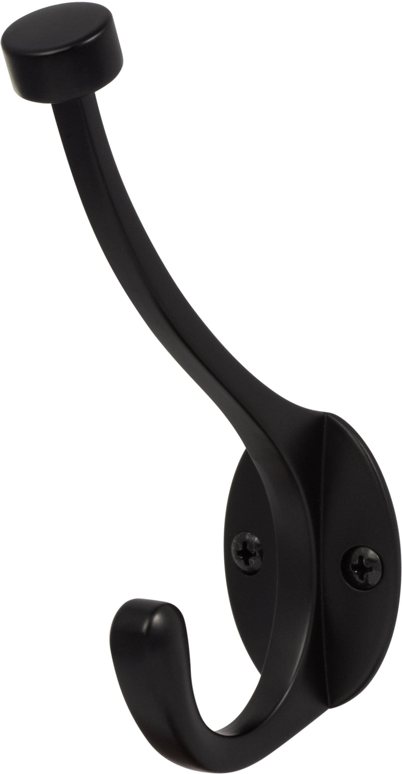 Sure-Loc Heavy Duty Pilltop Coat Hook in Flat Black finish