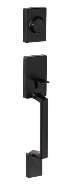 Sure-Loc Stockholm Dummy Handleset in Flat Black finish