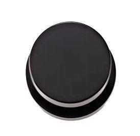 Sure-Loc Zurich Knob with Round Rosette in Flat Black finish