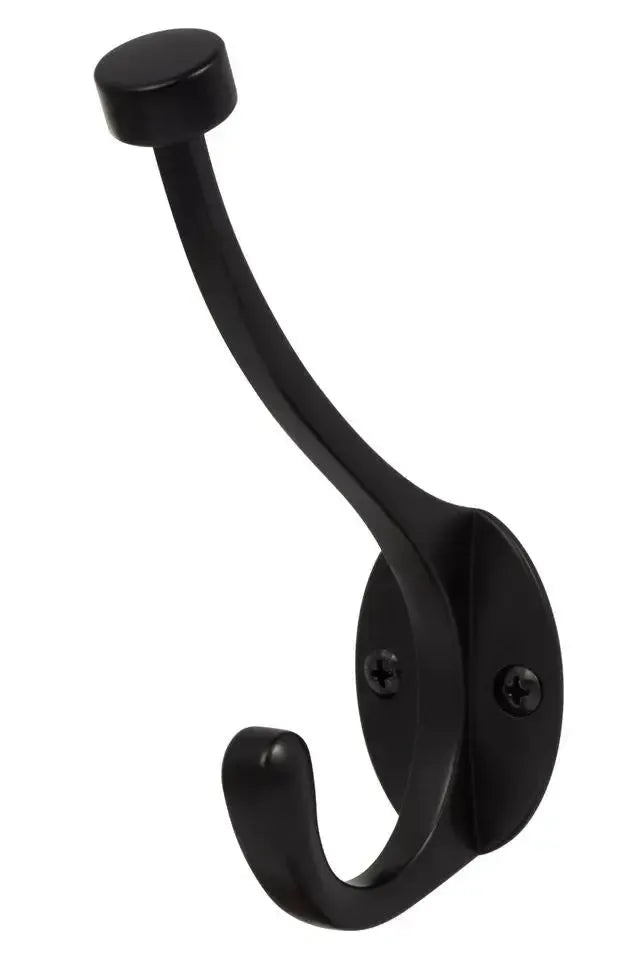 Sure-Loc Heavy Duty Pilltop Coat Hook in Flat Black finish
