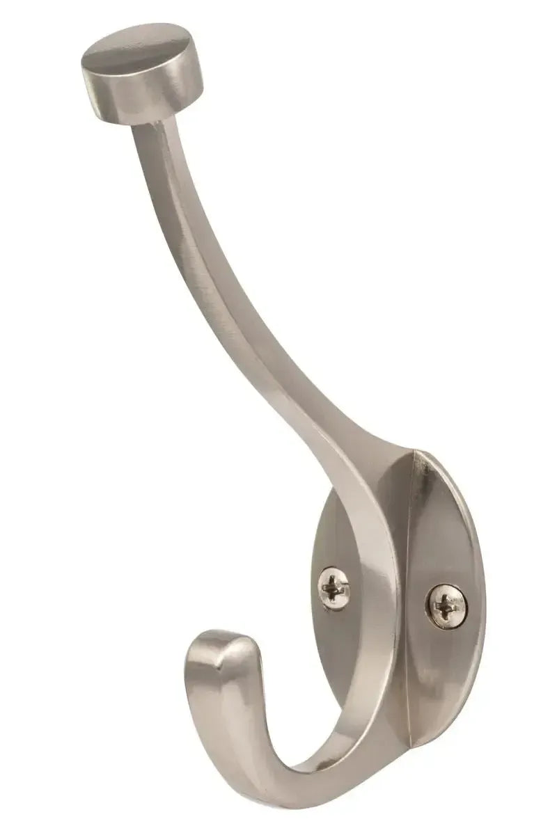 Sure-Loc Heavy Duty Pilltop Coat Hook in Satin Nickel finish