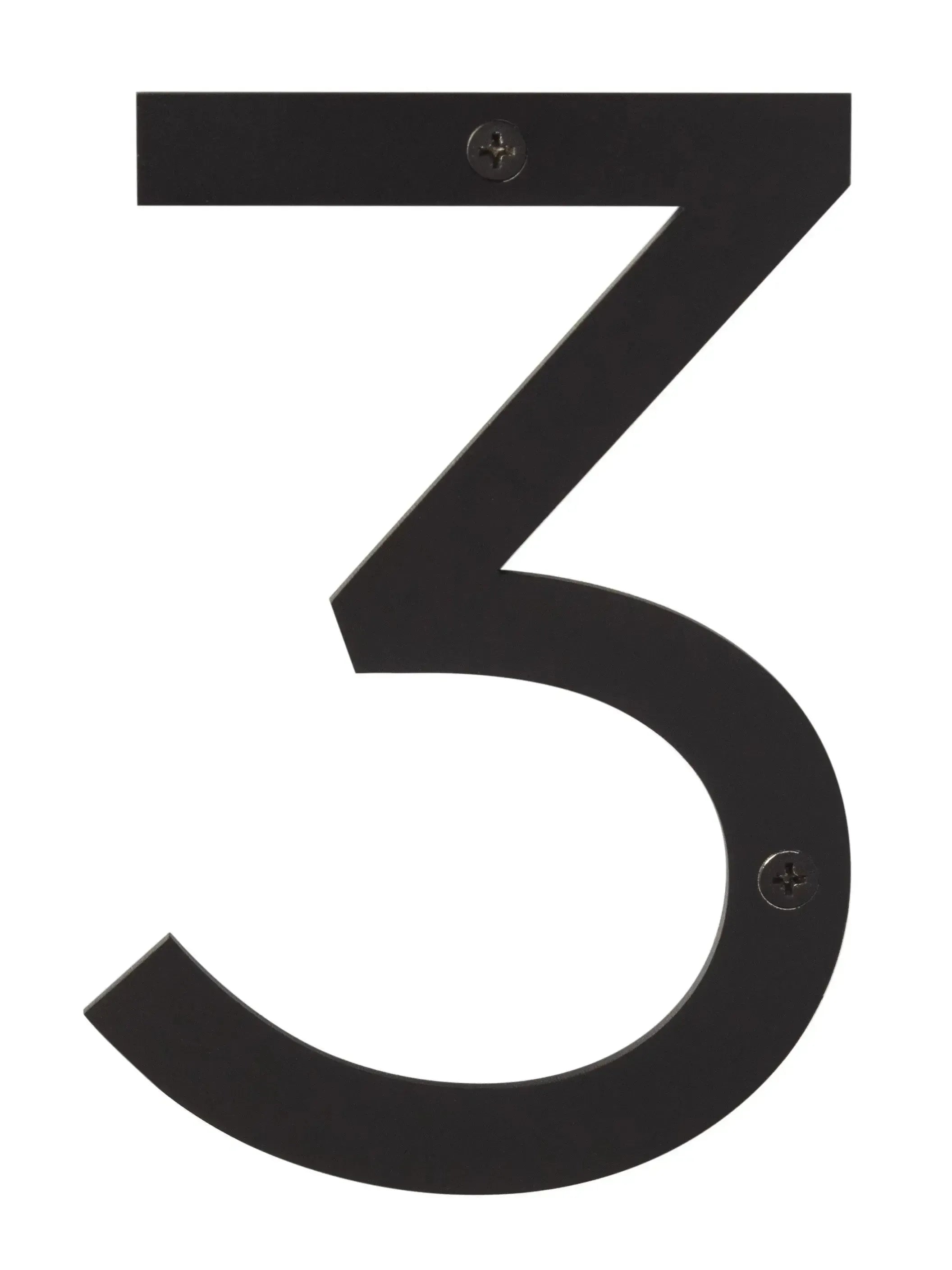 Sure-Loc House Number, 6", No. 3 in Vintage Bronze finish