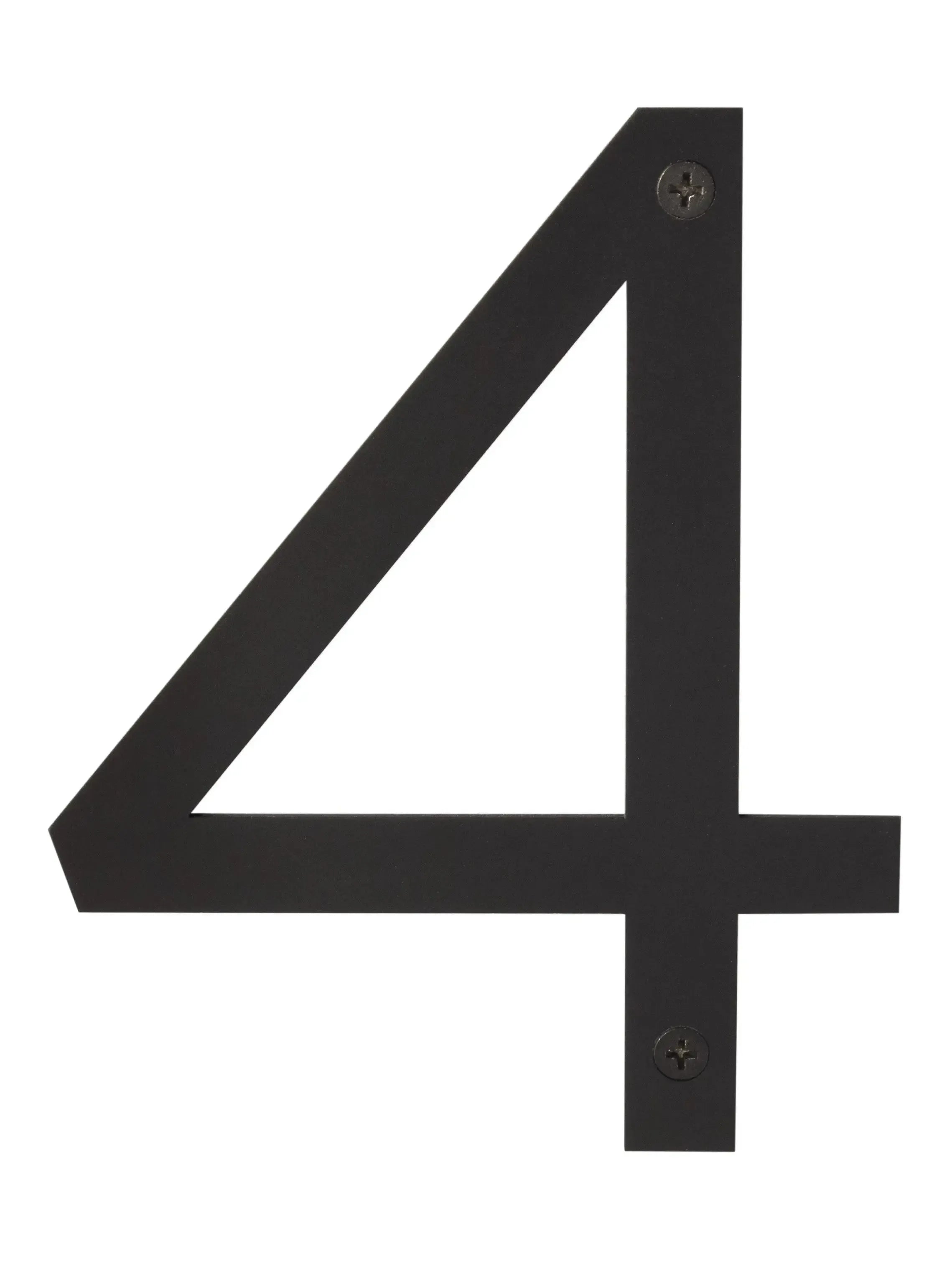 Sure-Loc House Number, 6", No. 4 in Vintage Bronze finish