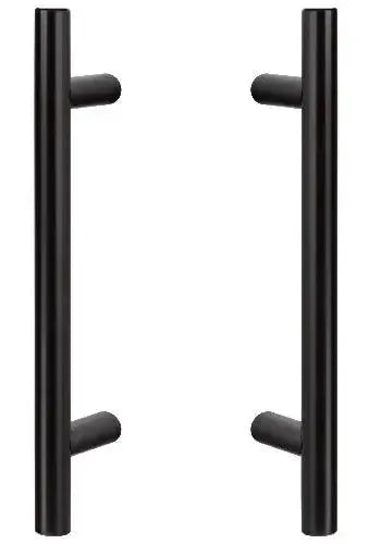 Sure-Loc Shower Door Handle, 12", Round, 2-Sided in Vintage Bronze finish