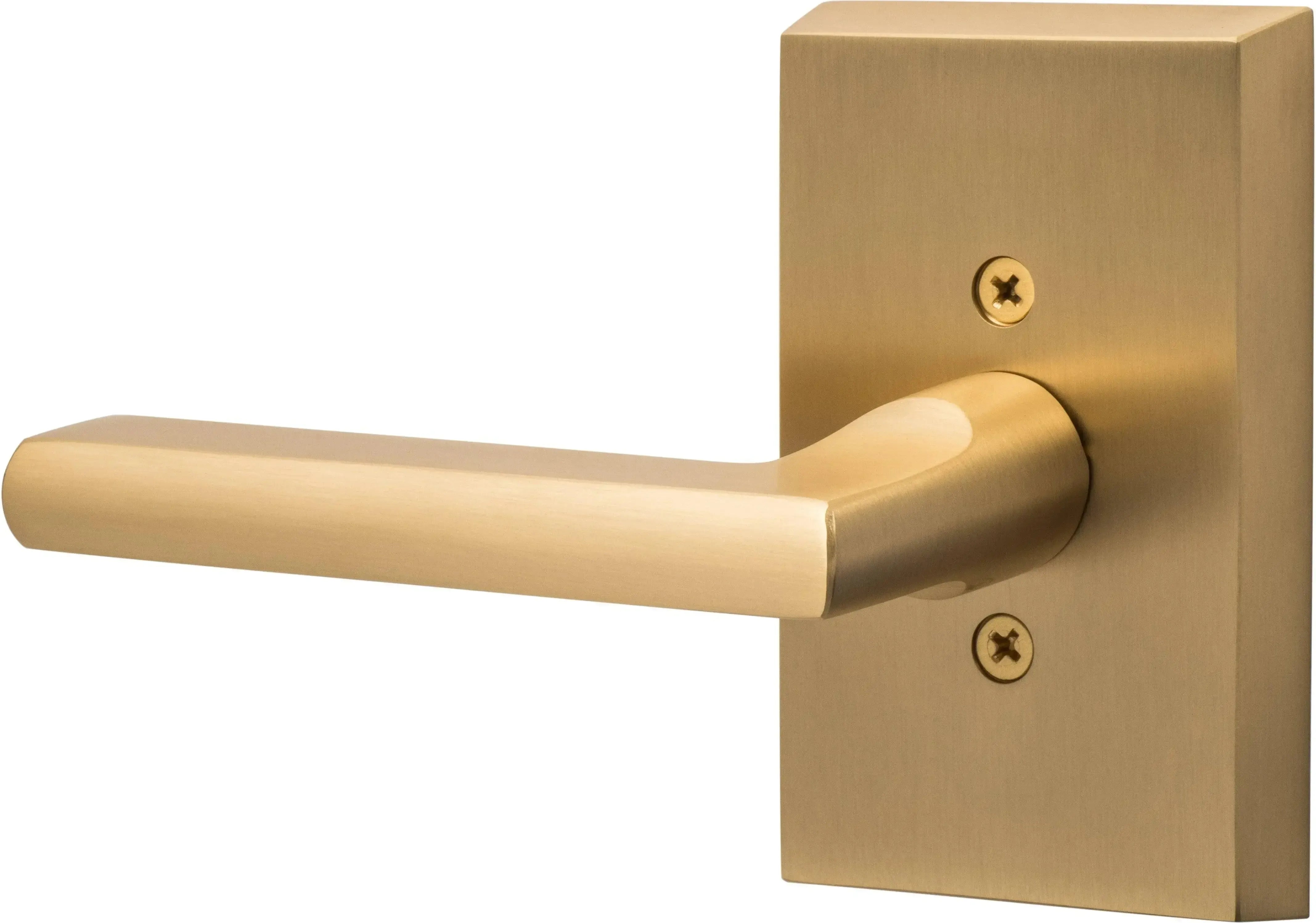 Sure-Loc Logan Passage Lever in Satin Brass finish