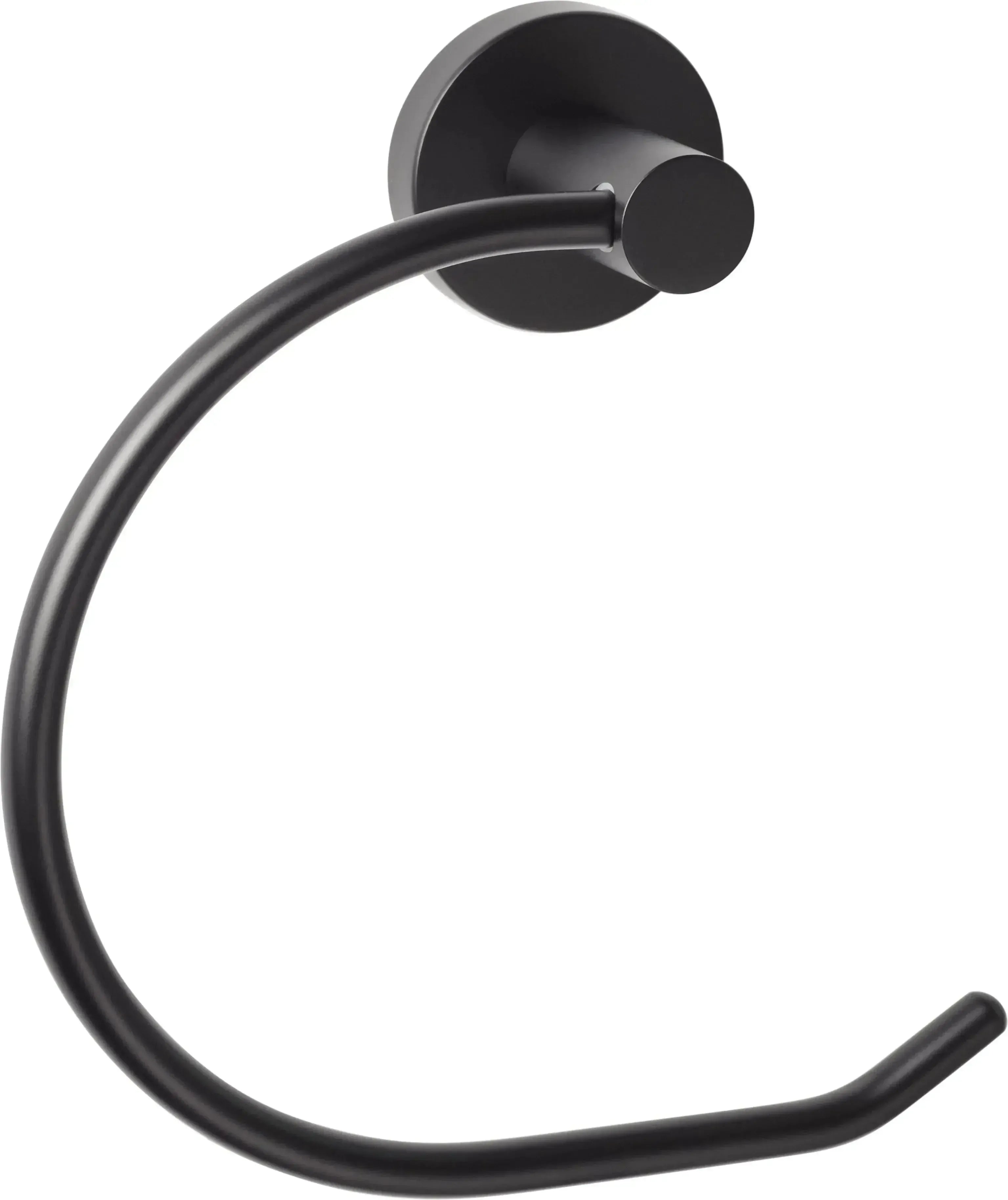 Sure-Loc Lugano Solid Brass Towel Ring in Flat Black finish