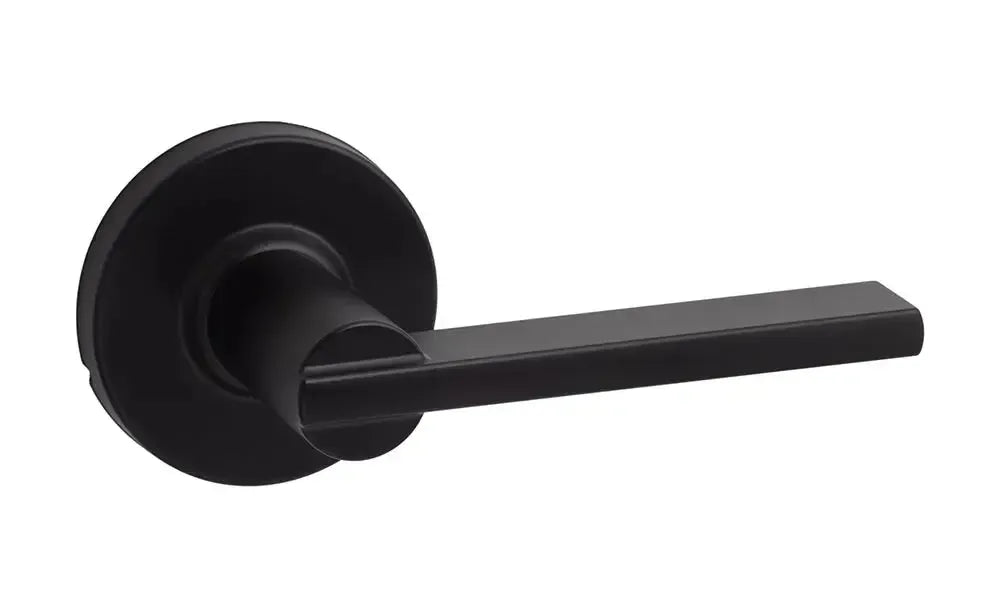 Sure-Loc Mesa Lever with Round Rosette in Flat Black finish