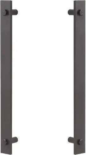 Sure-Loc Modern Barn Door Double Handle in Flat Black finish