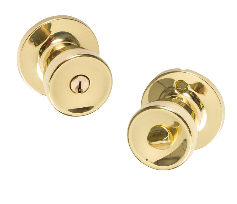 Sure-Loc Tulip Knob in Polished Brass finish