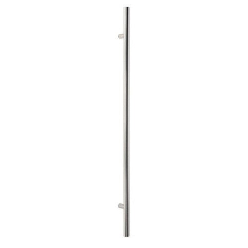 The Sure-Loc 72" Round Long Door Pull, Single-Sided in Polished Chrome finish