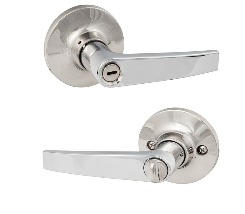 The Sure-Loc Cedar Lever in Polished Chrome finish