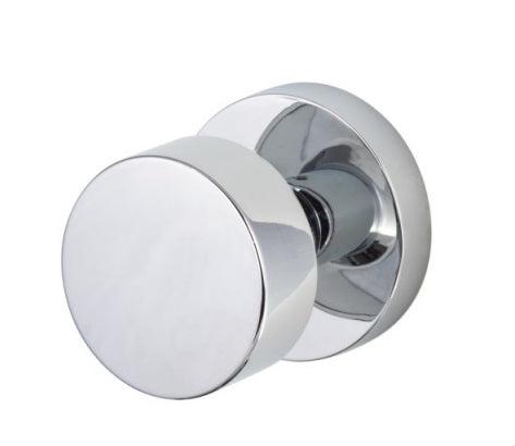 Sure-Loc Zurich Knob with Round Rosette in Polished Chrome finish