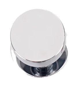 Sure-Loc Zurich Knob with Round Rosette in Polished Chrome finish