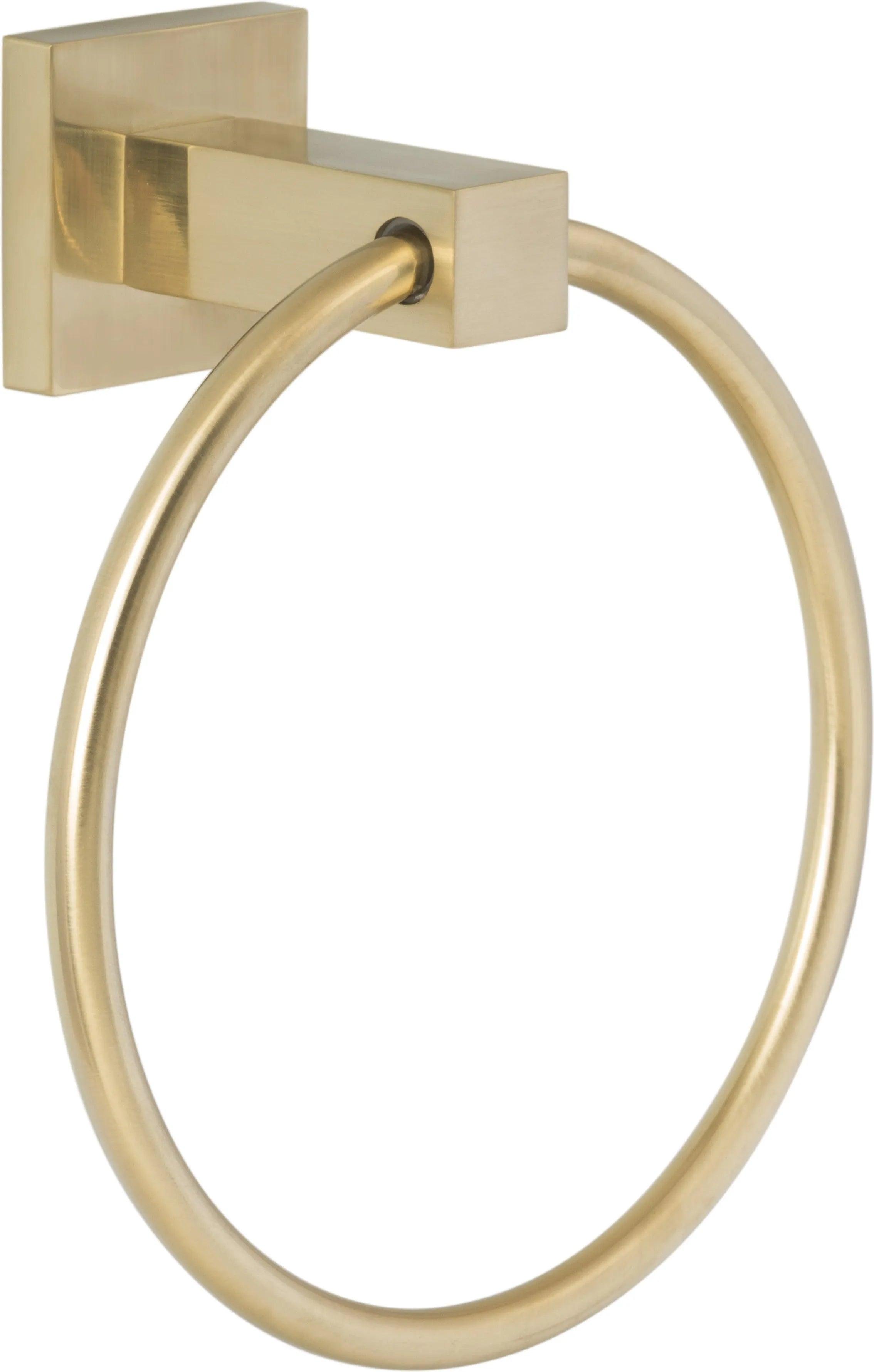 The Sure-Loc Baden Towel Ring in Satin Brass finish