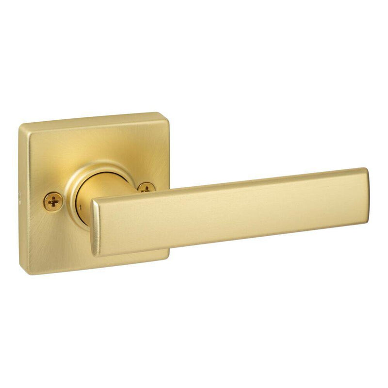 The Sure-Loc Cortina Lever in Satin Brass finish