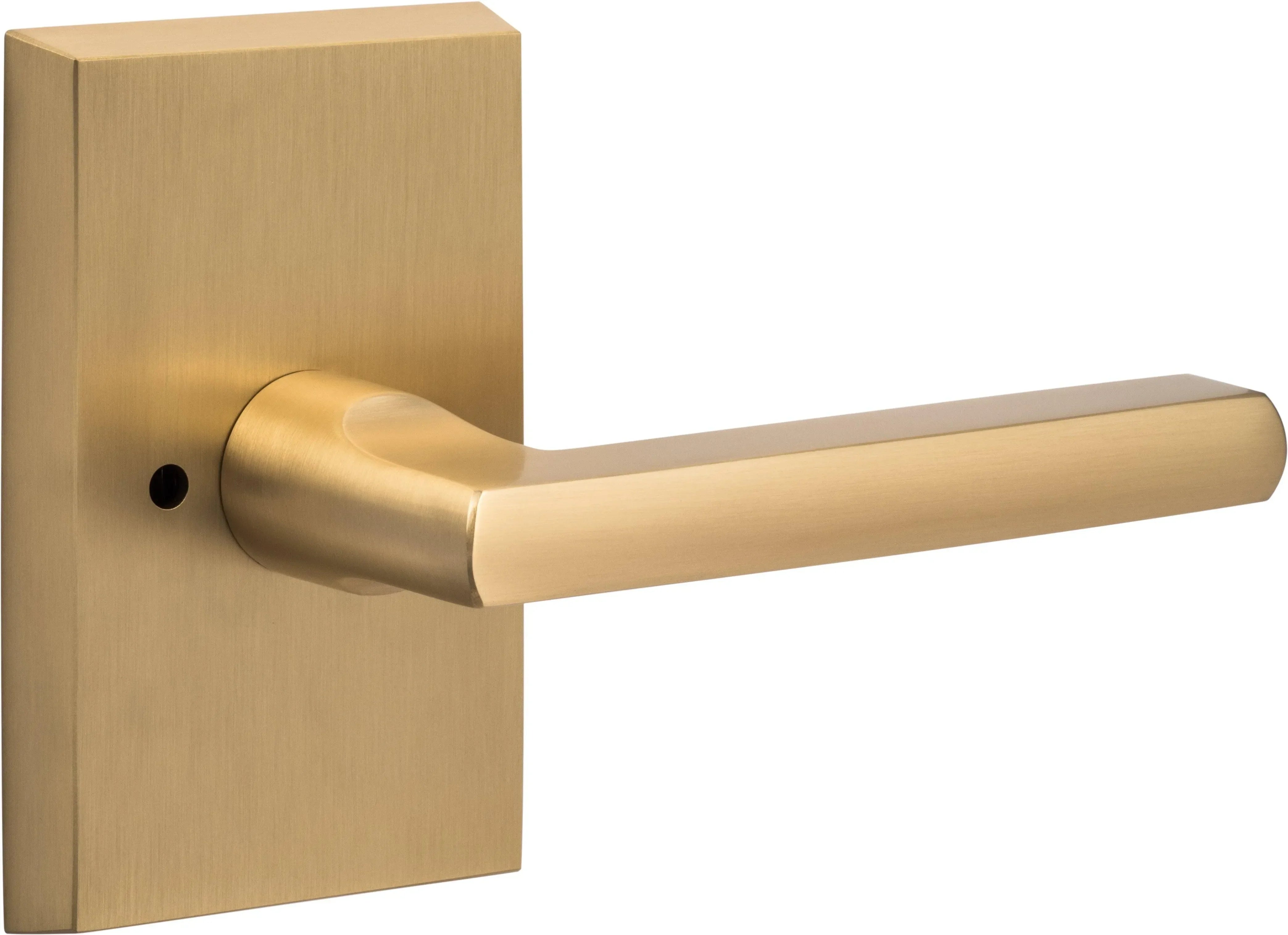 Sure-Loc Logan Passage Lever in Satin Brass finish