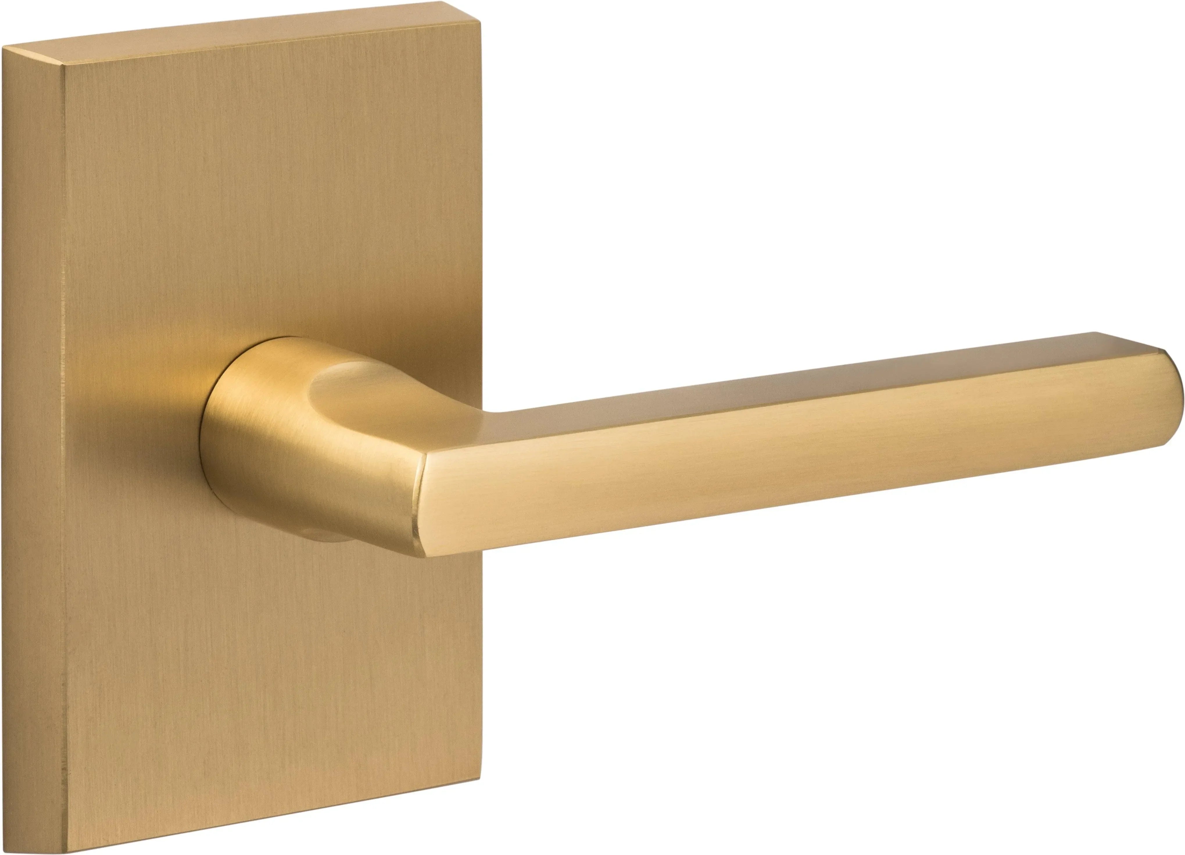 Sure-Loc Logan Passage Lever in Satin Brass finish