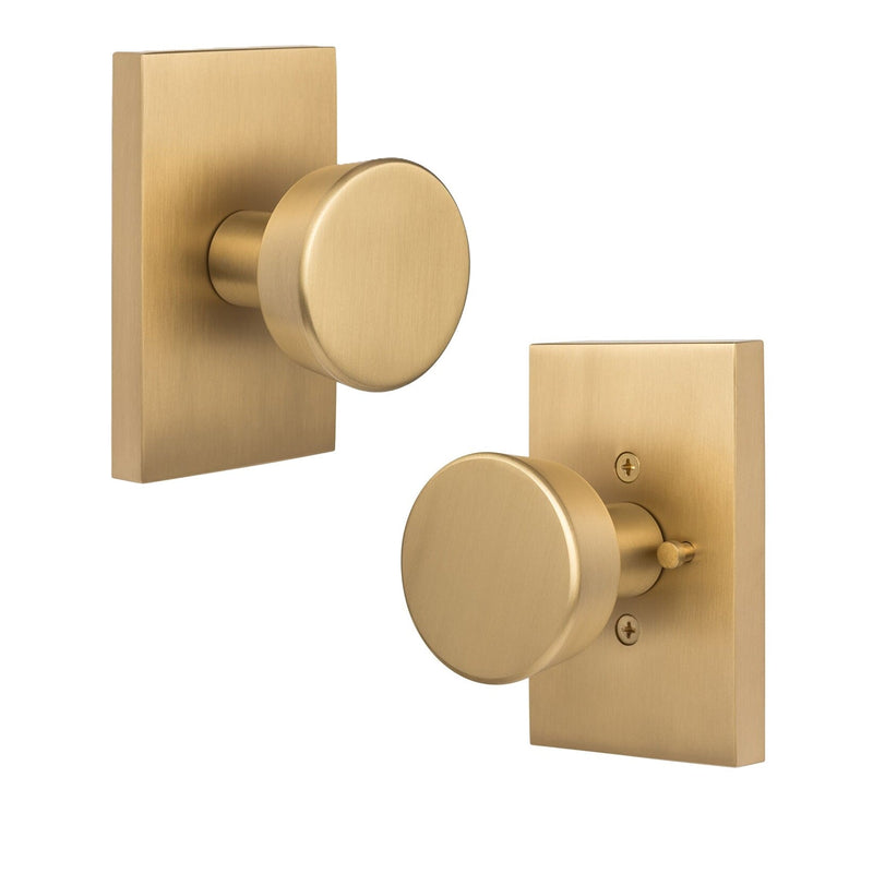 Sure-Loc Zermatt Knob in Satin Brass finish