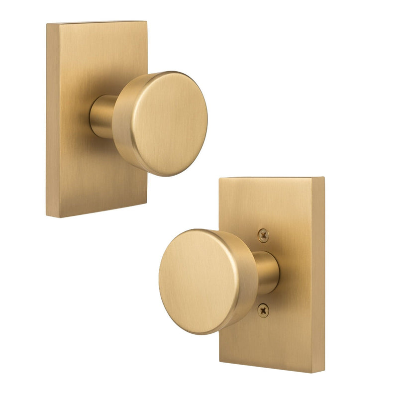 Sure-Loc Zermatt Knob in Satin Brass finish