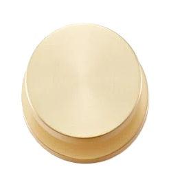 Sure-Loc Zurich Knob with Round Rosette in Satin Brass finish