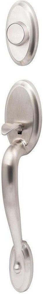 The Sure-Loc Aspen Dummy Handleset in Satin Nickel finish