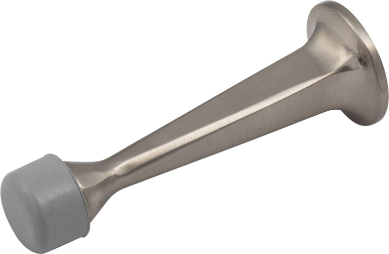 The Sure-Loc Heavy Duty 3" Solid Door Stop in Satin Nickel finish