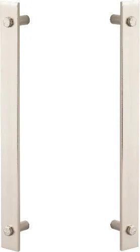 Sure-Loc Modern Barn Door Double Handle in Satin Nickel finish