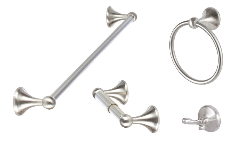 Sure-Loc Ventura Series Bath Set, Two Post in Satin Nickel finish