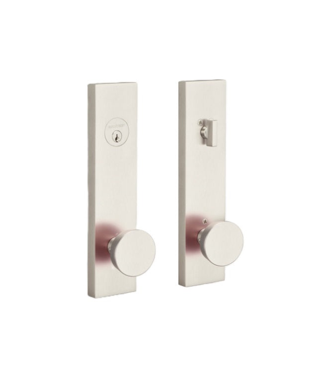 Sure-Loc Zermatt Sideplate Entry Knob with Deadbolt in Satin Nickel finish