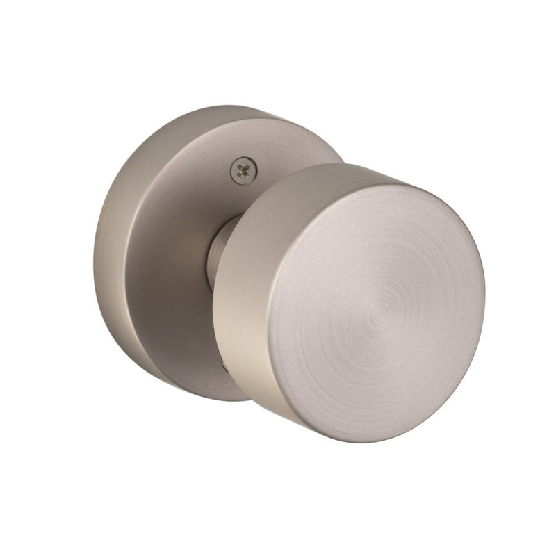 Sure-Loc Zurich Knob with Round Rosette in Satin Nickel finish