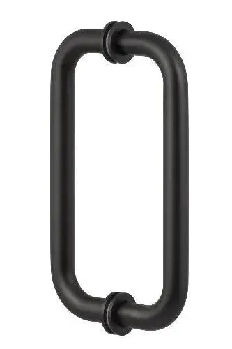 Sure-Loc Shower Door Handle, C Shape, 2-Sided in Flat Black finish
