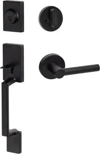 Sure-LocSure-Loc Stockholm Handleset With Marin Lever Handleset Trim in 