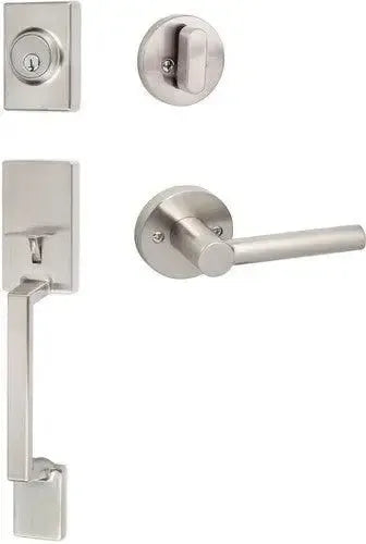 Sure-LocSure-Loc Stockholm Handleset With Marin Lever Handleset Trim in 