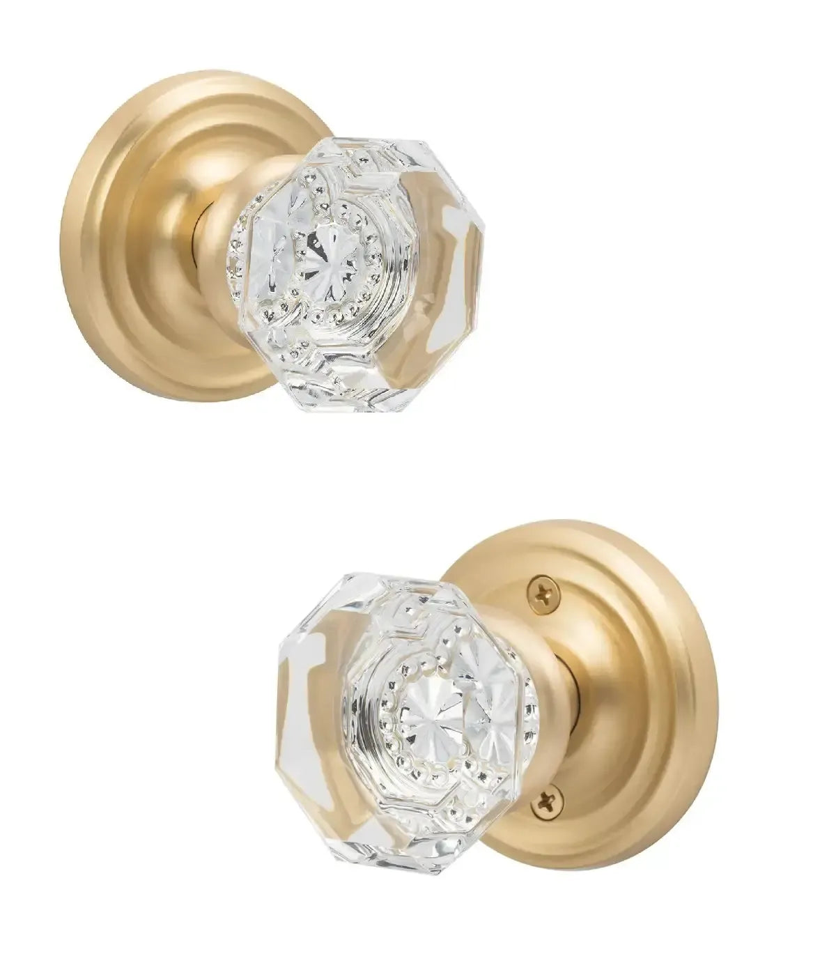 Sure-Loc Torrey Knob in Satin Brass finish