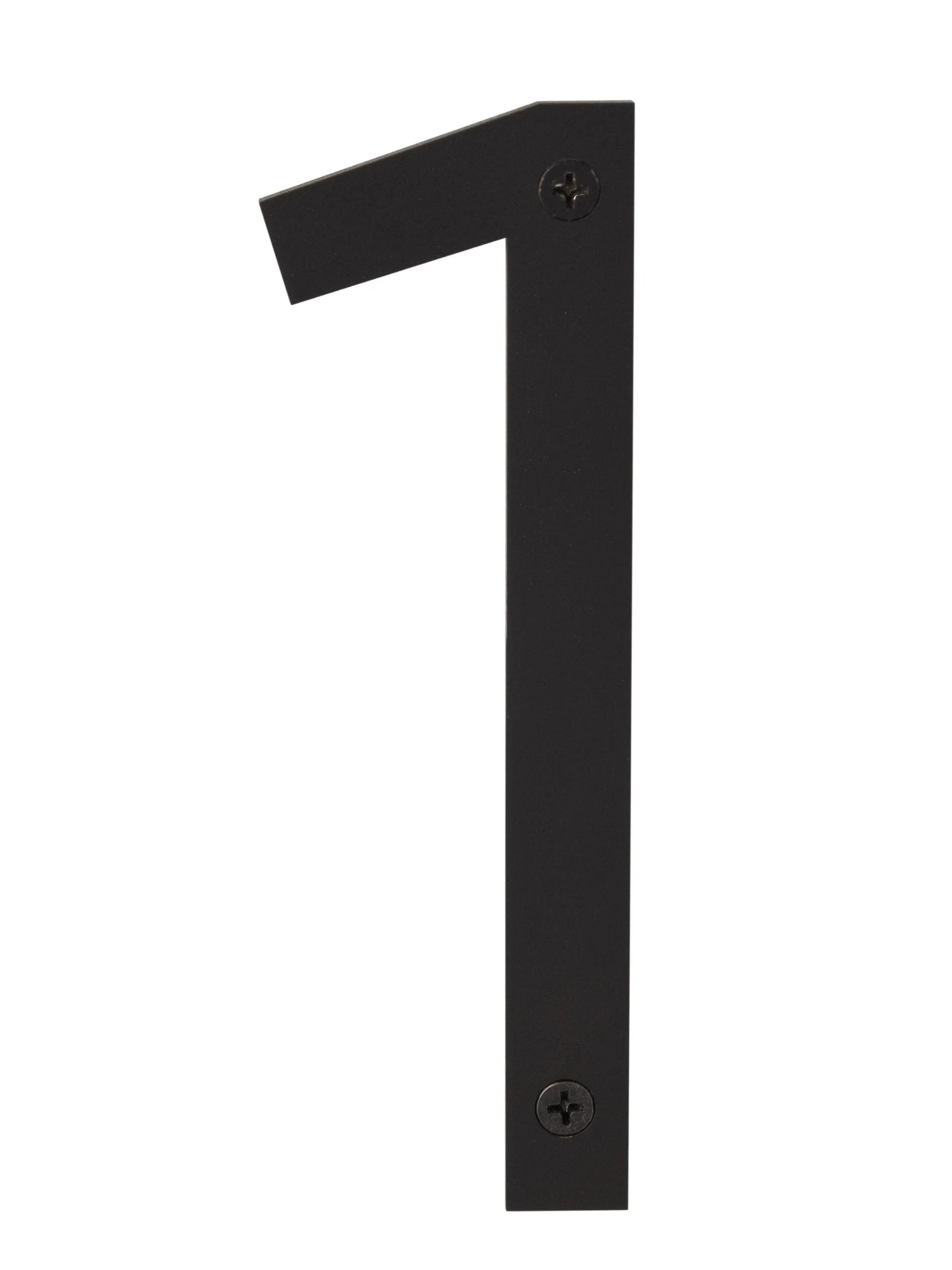 Sure-Loc House Number, 6", No. 1 in Vintage Bronze finish