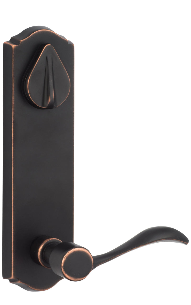 Sure-Loc Sandstone Entry Lever & Deadbolt, Right Hand in Vintage Bronze finish
